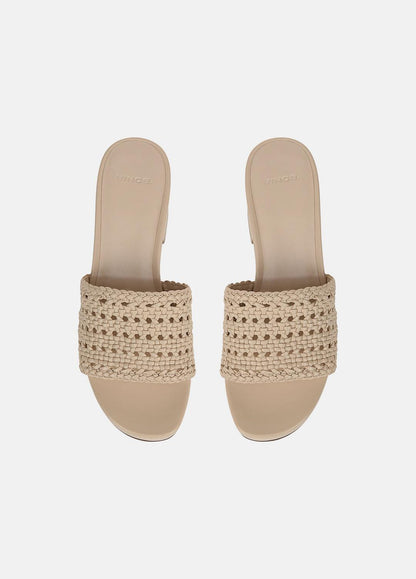 VINCE Sale Margo Woven Leather Platform Sandal in Shoes BIRCH SAND