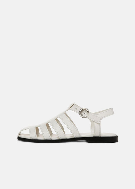 VINCE Sale Melina Leather Fisherman Sandal in Shoes MILK