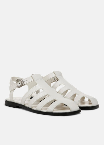 VINCE Sale Melina Leather Fisherman Sandal in Shoes MILK