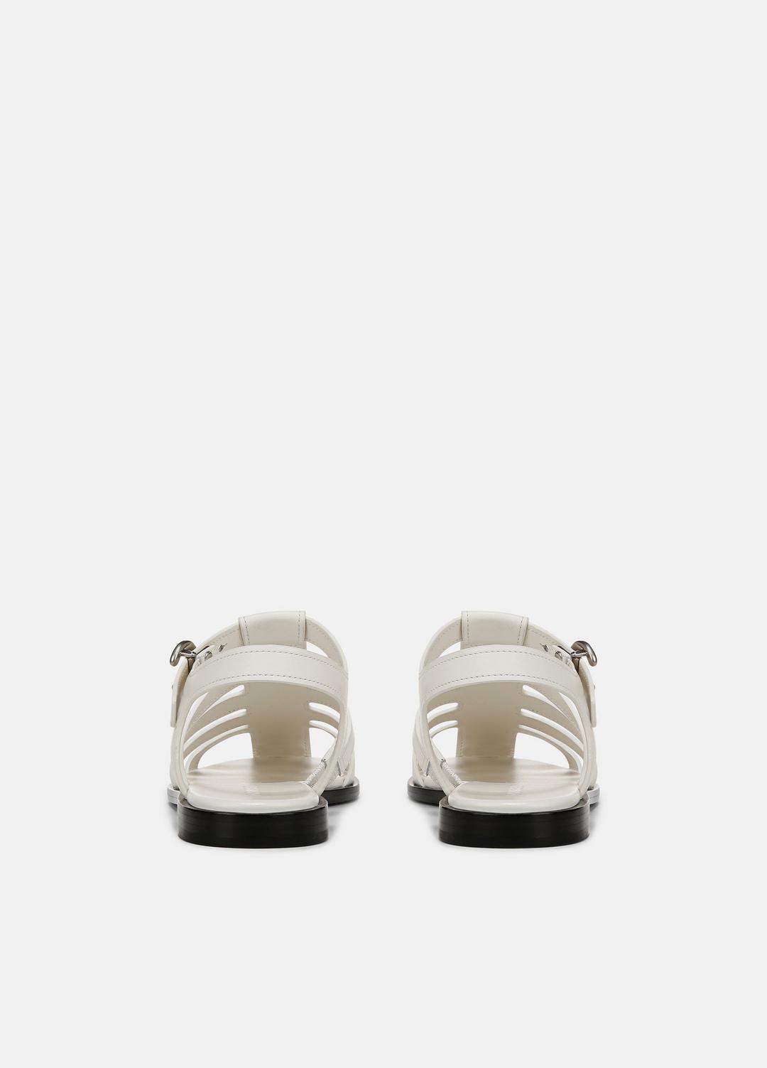 VINCE Sale Melina Leather Fisherman Sandal in Shoes MILK