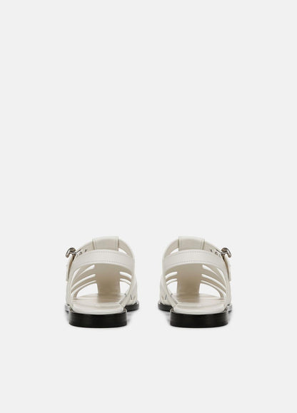 VINCE Sale Melina Leather Fisherman Sandal in Shoes MILK