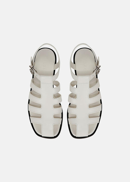 VINCE Sale Melina Leather Fisherman Sandal in Shoes MILK