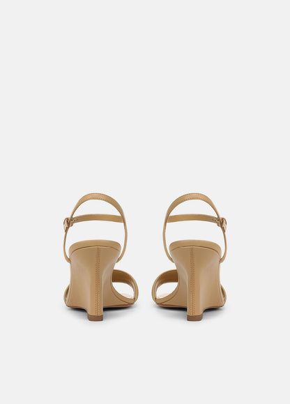 VINCE Sale Prema Leather Wedge Sandal in Shoes LIGHT SABLE
