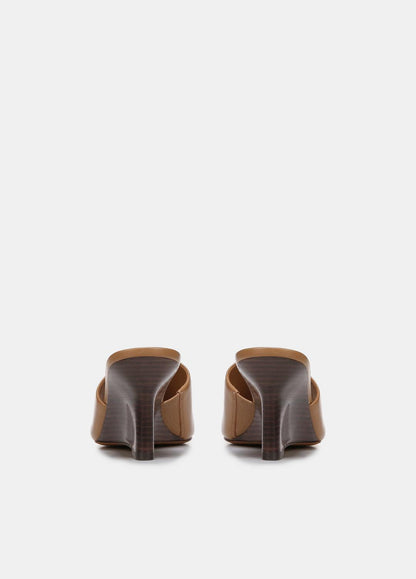 VINCE Sale Pia Leather Wedge Sandal in Shoes TAN