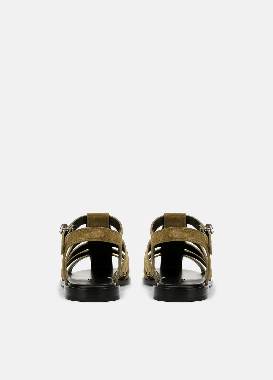 VINCE Sale Melina Suede Fisherman Sandal in Shoes OLIVE WOOD