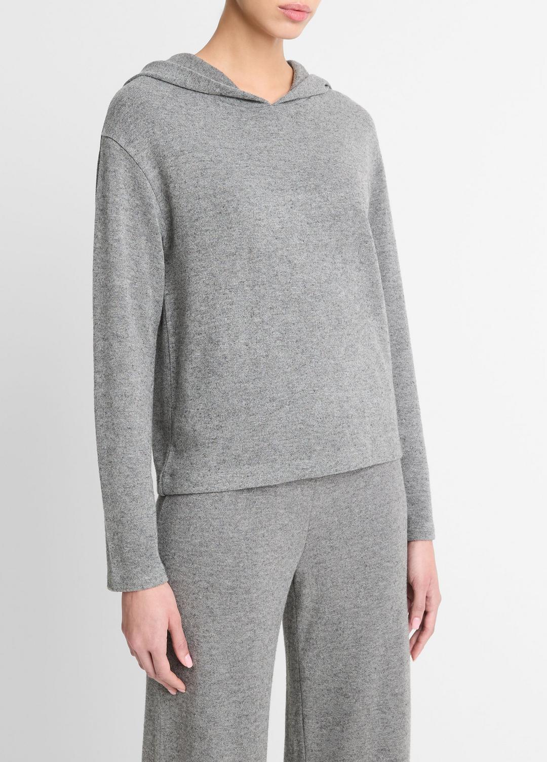 VINCE Sale Cozy Long-Sleeve Hoodie in Shirts & Tees DARK HEATHER GREY