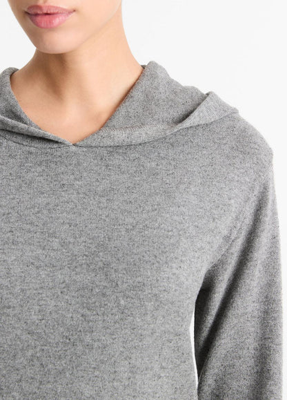 VINCE Sale Cozy Long-Sleeve Hoodie in Shirts & Tees DARK HEATHER GREY