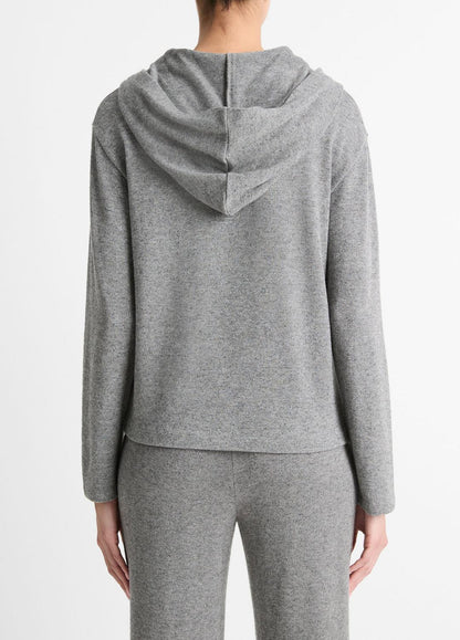 VINCE Sale Cozy Long-Sleeve Hoodie in Shirts & Tees DARK HEATHER GREY