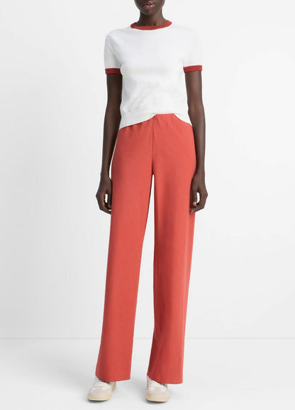 VINCE Sale Cotton-Blend High-Waist Bias Pant in Pants & Shorts TERRA