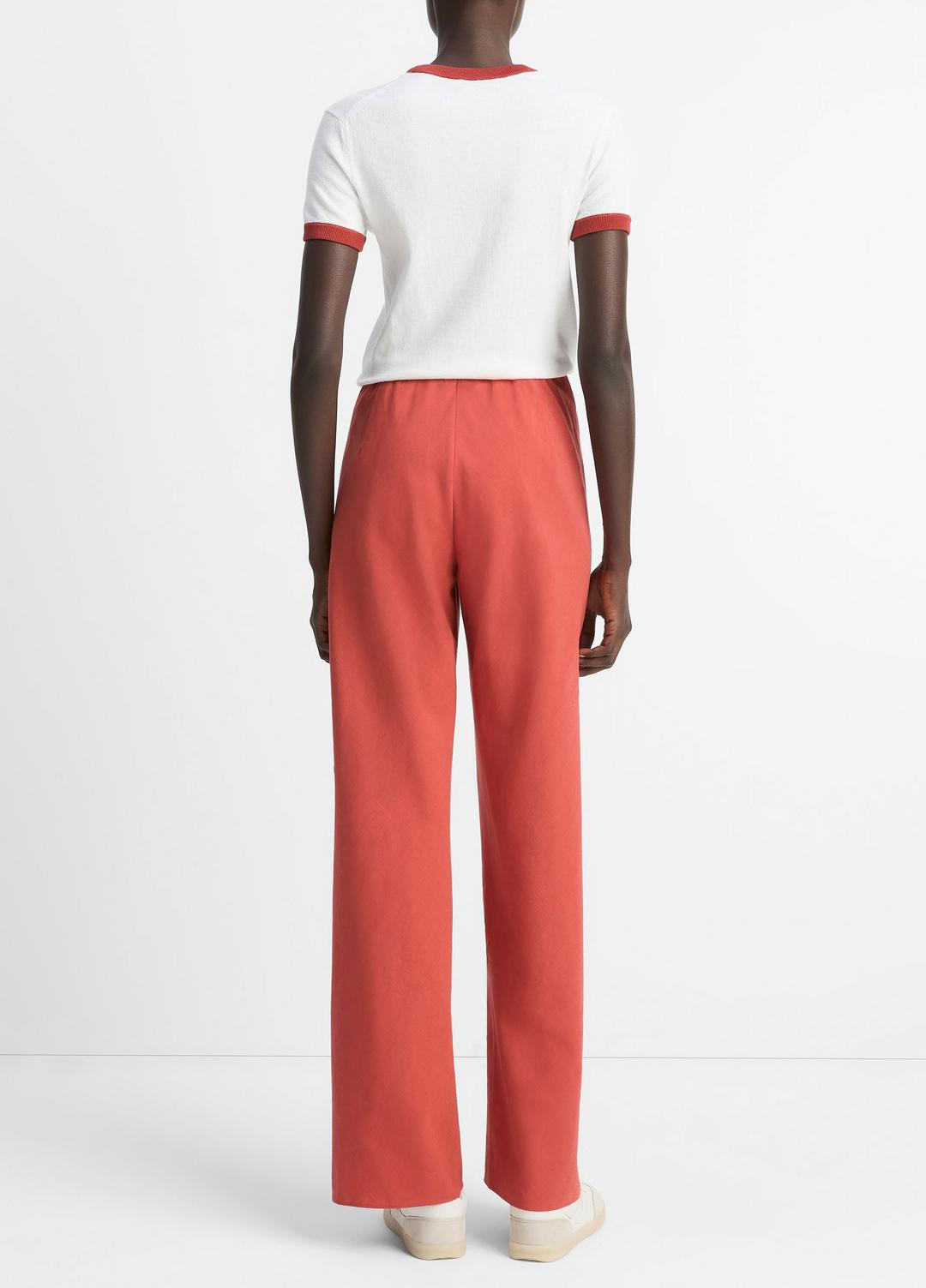 VINCE Sale Cotton-Blend High-Waist Bias Pant in Pants & Shorts TERRA