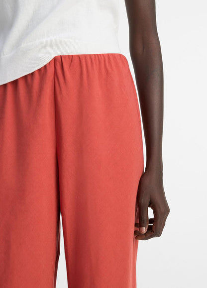VINCE Sale Cotton-Blend High-Waist Bias Pant in Pants & Shorts TERRA