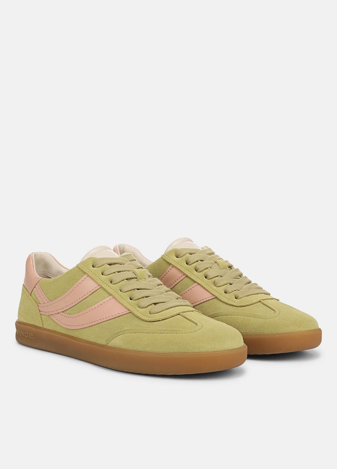 VINCE Sale Oasis Suede & Leather Sneaker in Shoes DRIED CITRUS/LOTUS BLUSH