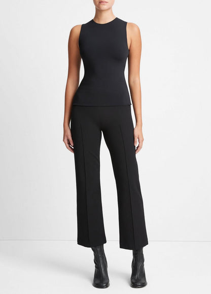 VINCE Sale Stretch-Jersey Shell in Shirts & Tees BLACK