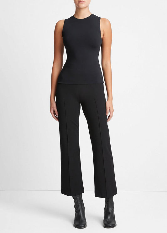 VINCE Sale Stretch-Jersey Shell in Shirts & Tees BLACK